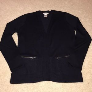 Dark Navy open cardigan NWOT
